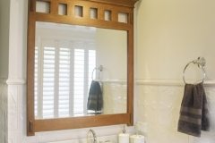 Pressed Tin Panels Tulip Shoji White Bathroom Wall Vanity