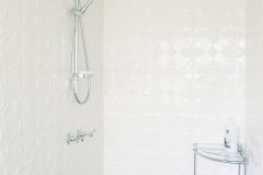 Pressed Tin Panels Tulip Shoji White Bathroom Shower Recess