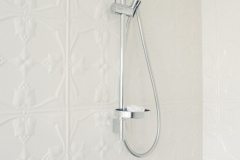 Pressed Tin PanelsTulip Shoji White Bathroom Shower
