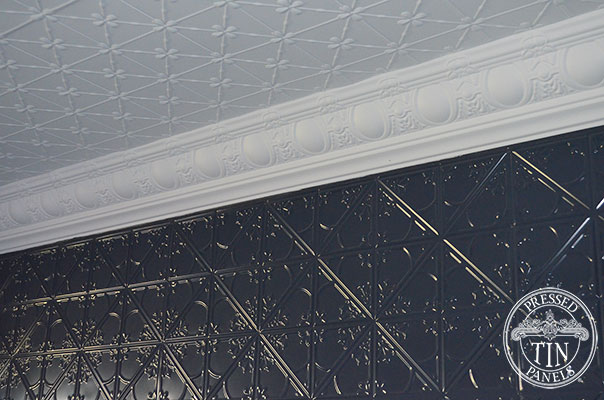 Pressed Tin Panels Clover Ceiling Egg and Grape Cornice