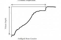Gallipoli Rose Cornice profile information