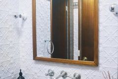 Pressed Tin Panels Original bathroom bright white