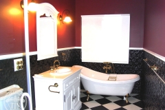 Original in Black Gloss Bathroom Dado Wall