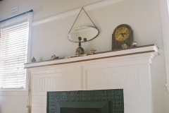 Lachlan Hearts in Black installed as a fire surround