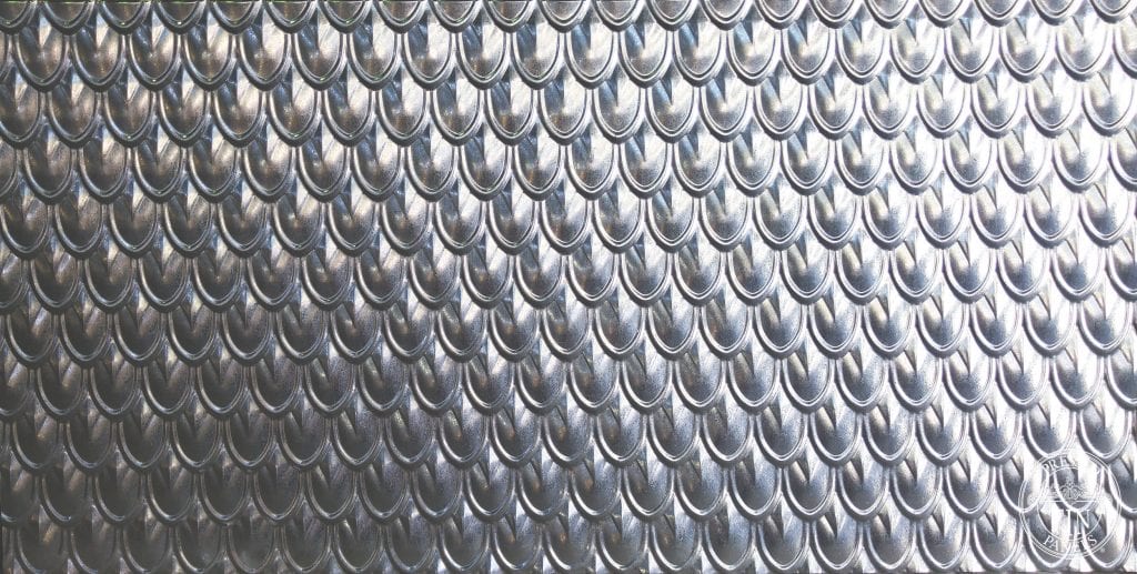 Fish Scale Galvanised full panels 900x1800mm approx.