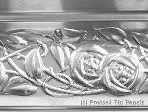 Pressed Tin Panels GallipoliRose 1800 Cornice Close2