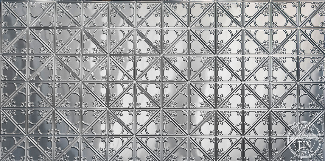 Image example of Pressed Tin Panels Snowflakes pattern