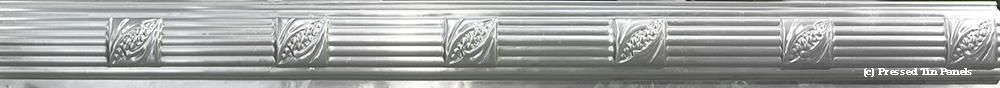 Full length image example of pressed tin panels Wattle Border