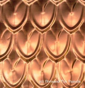 Copper Fish Scale Pressed Tin Panels image example