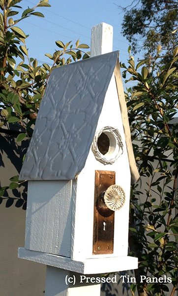 Pressed Tin Panels Original birdhouse