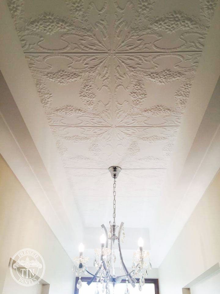 Pressed Tin Panels Flannel Flower ceiling