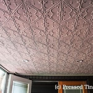 Pressed Tin Panels Snowflakes design installed on the ceiling at Hotel Canobolas in Orange NSW