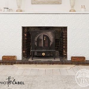 Pressed Tin Panels Original 900x1800 WhiteSatin FireplaceSurround Thumbnail