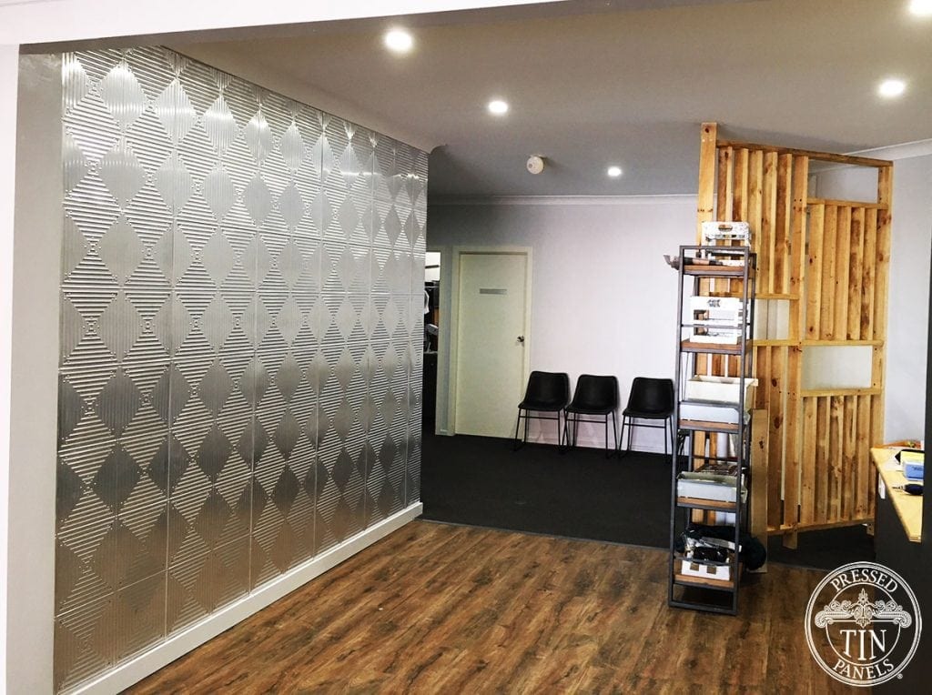 Pressed Tin Panels Illusion Feature Wall Eye Care Plus