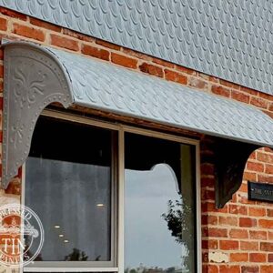Pressed Tin Panels Metal Window Awning Fishscale